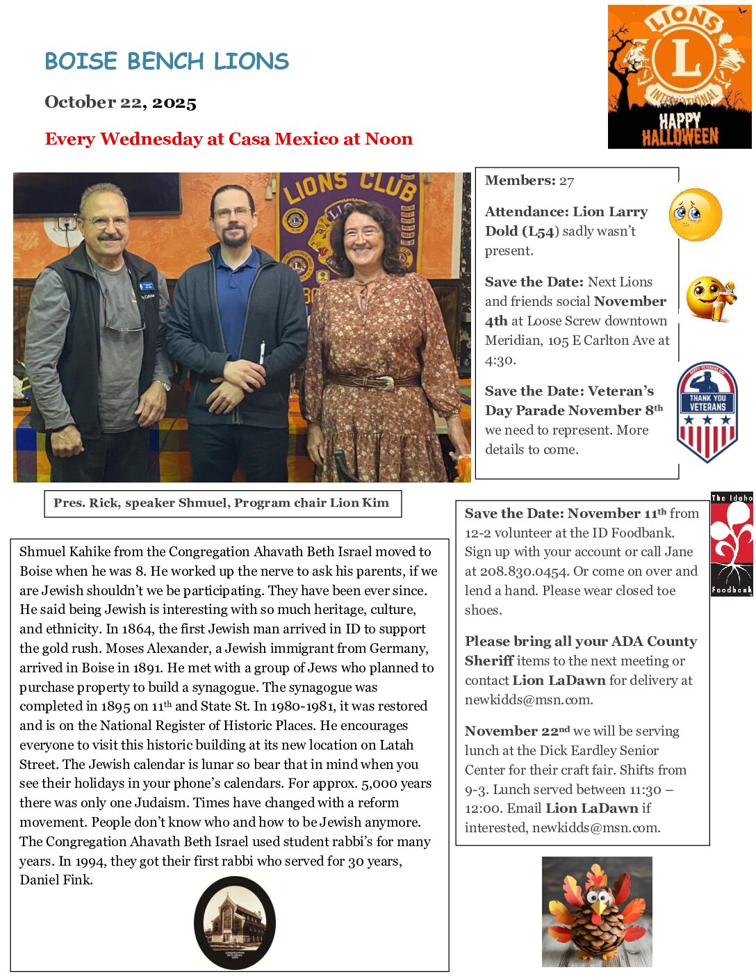 Boise Bench Press October 22, 2025